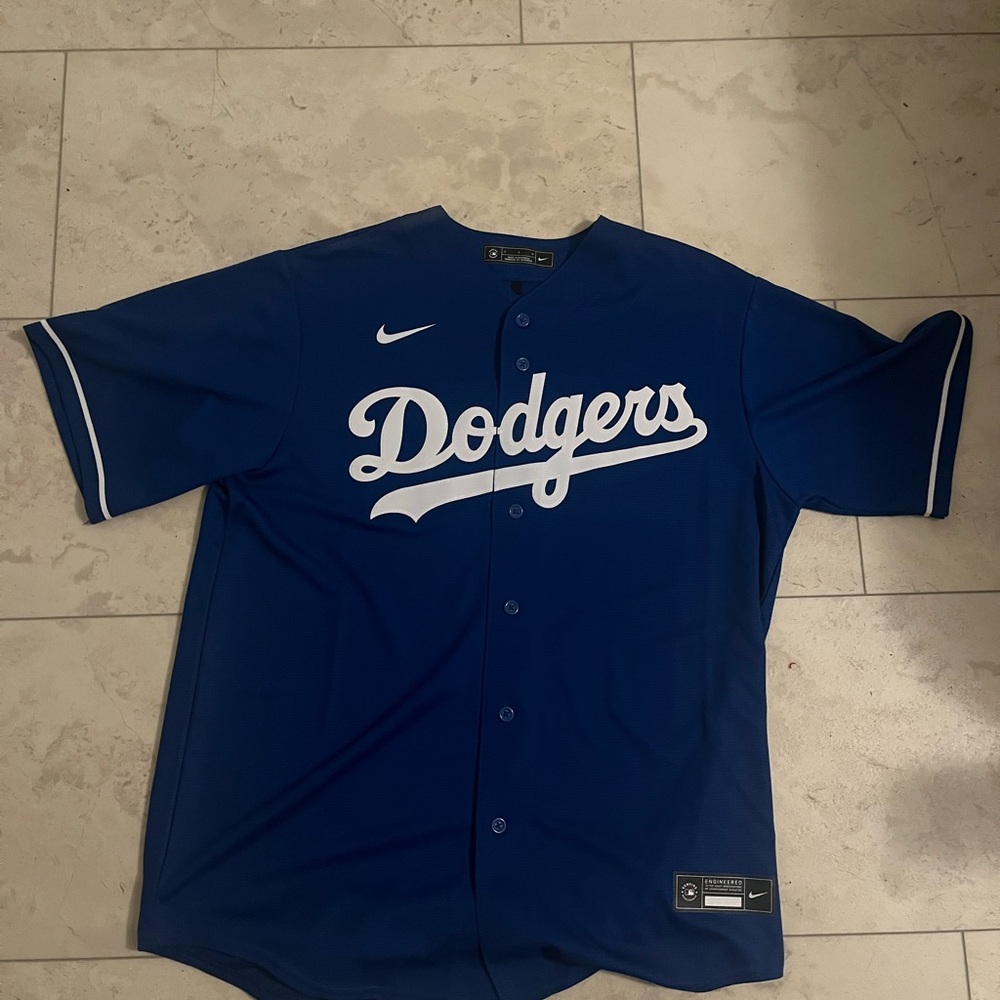 Nike Dodgers Royal Blue Baseball Jersey